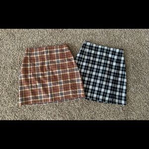 brandy melville plaid skirts